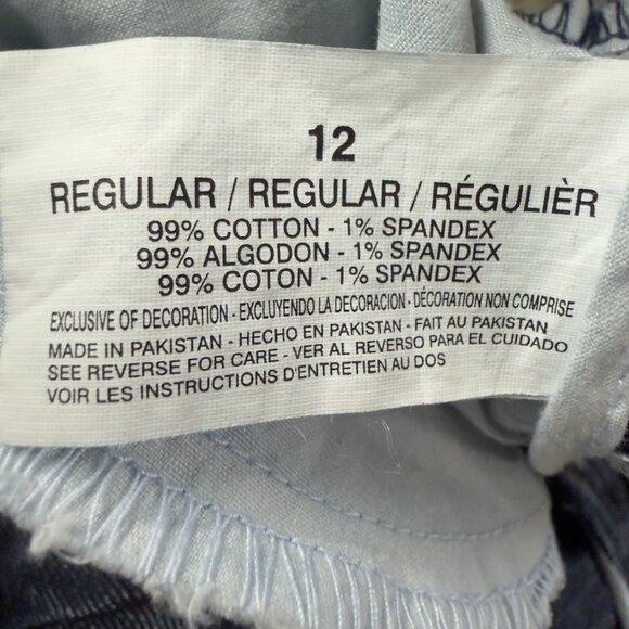 CODE BLEU Flare Jeans Size 12 Dark Wash Studded Back Pockets Bootcut - Picture 10 of 16